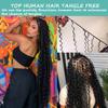 Human Braiding Hair for Boho Braids Human 110g 16 Inch Curly Boho Hair for Braiding Knotless 12A Deep Wave Bulk Bohemian 2 Bundles view 4