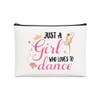 YURUGEAR Dance Makeup Bag for Gift, Cosmetic Bag with Zipper view 1