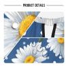 ALAZA Daisies Floral Polka Dotblue Barber Cape for Men Women, Waterproof Haircut Apron Beard Shaving Bib Hair Cutting Cloth 55 x 65 Inch view 4