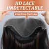 Synthetic 13x6 Lace Front Straight Brown Skunk Stripe Wig For Women 30 Inch view 3