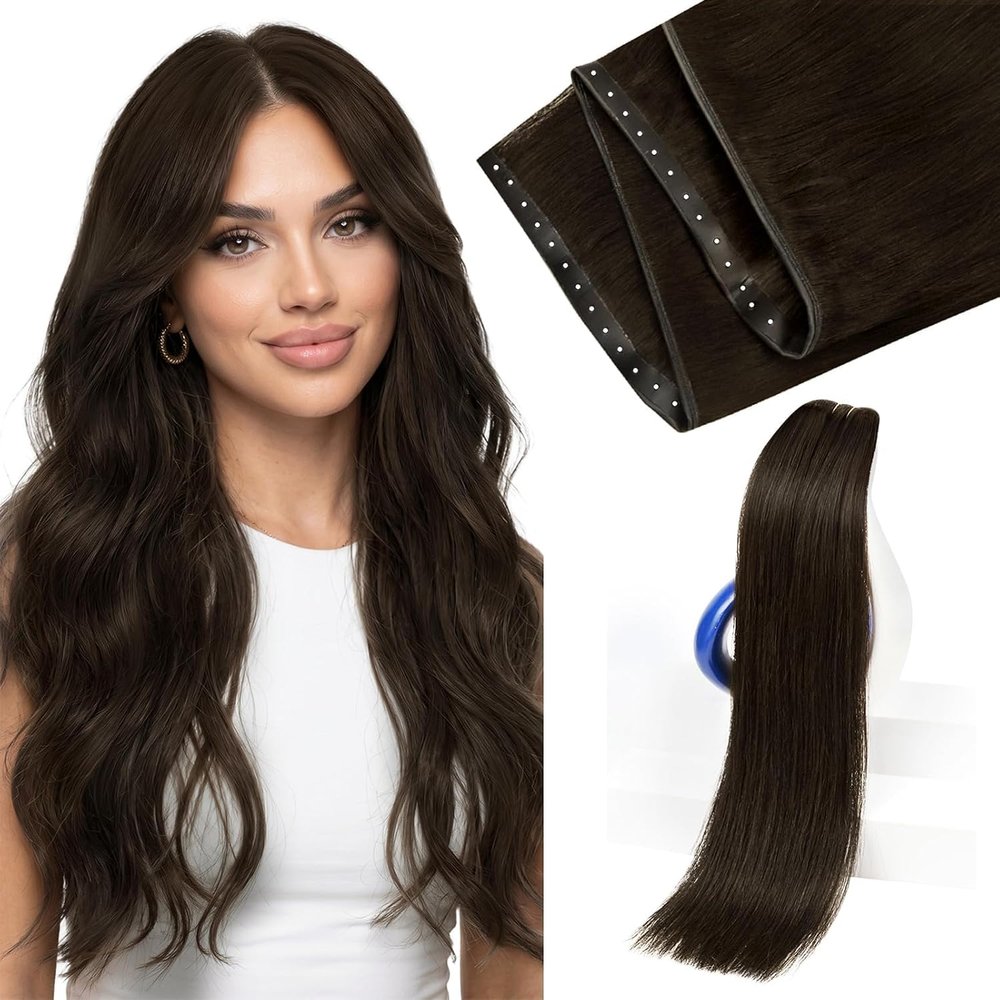 Sunny Hair 24 Inch Butterfly Weft Hair Extensions Medium Natural Brown