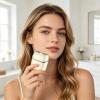 Facial Hair Removal for Face Portable Painless Shaver Rechargeable Hair Remover Device Peach Fuzz & Sensitive Ideal for Smooth Skin Travel/Makeup Prep (Beige) view 4