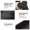 #1B Black Bundles Human Hair Straight Bundles 12 14 16 Inch Natural Black Straight Bundle Human Hair Extensions Unprocessed Virgin Remy Hair 3 Bundle 50 Gram Per Bundle For Women view 3