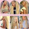 #613 Human Braiding Hair Blonde Deep Wave Braiding Hair 24 24 24 Inch Unprocessed Virgin Hair 613 Blonde Boho Human Hair for Braiding 3 Bundle 150g view 2