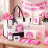 Geiserailie 8 Pcs Breast Cancer Gifts for Women Pink Ribbon view 4