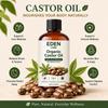 Eden Labs Castor Oil Pack Bundle, Castor Oil Pack Wrap Cotton, Patches, Abdomen Wrap with Cotton Reusable Pads Kit for Stomach, Neck, Knee, Foot and Entire Body (style1) view 2
