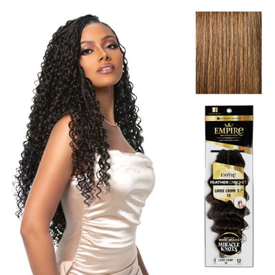 Sensationnel Empire Feather Crochet Braids-Loose Crimp,12in, S4/27