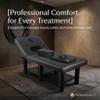 Professional Massage Bed Adjustable Backrest Detachable Headrest Physical Therapy Table with Removable Chest Cushions Hydrotherapy Suitable for Beauty Centers Massage Parlors and Tattoo Studios Black view 2