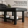 Professional Massage Bed Adjustable Backrest Detachable Headrest Physical Therapy Table with Removable Chest Cushions Hydrotherapy Suitable for Beauty Centers Massage Parlors and Tattoo Studios Black view 3