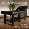 Professional Massage Bed Adjustable Backrest Detachable Headrest Physical Therapy Table with Removable Chest Cushions Hydrotherapy Suitable for Beauty Centers Massage Parlors and Tattoo Studios Black view 4