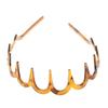 Girls Shark Long Tooth Headband Plastic Resin Non-Slip Wave Comb Hair Hoop Headwear DIY Styling Accessories Headpiece Adult view 1