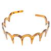 Girls Shark Long Tooth Headband Plastic Resin Non-Slip Wave Comb Hair Hoop Headwear DIY Styling Accessories Headpiece Adult view 3