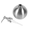 Saluaqui 304 Stainless Steel Shaped Bottle 500ml Shampoo Liquid Pump Dispenser for Bathroom and Kitchen Design view 4