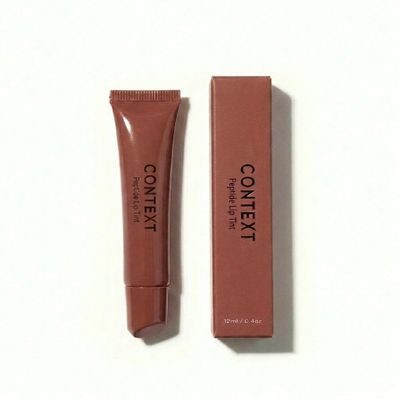 CONTEXT SKIN Lip Peptide Tint Hydrating Peptide Lip Tint with Shea Butter, Buildable Long Lasting Color, Smooth Plumping & Transfer Proof Soft Natural Lip Glow (Mocha Mist)