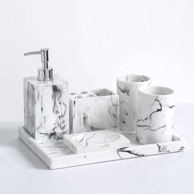 Nordic Marble Bathroom Set Six-piece Toiletry