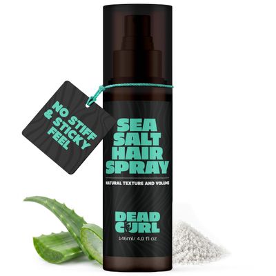 DeadCurl Sea Salt Spray for Men, Texturizing Hair Styling Spray, Volume