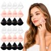 24 Pcs Triangle Powder Puff, Face Soft Triangle Makeup Puff, Reusable Velour Makeup Sponge, Blending Sponge for Loose Powder Setting Foundation Eyes Contouring, Beauty Makeup Tools (3 colors) view 1