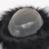 TheyCome Human Hair Toupee For Men Hair System Hairpieces Prosthesis Breathable French Full Lace Single-Knotted Mens toupee Natural Hairline 8x10 Size (1B AU) view 1
