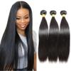 Human Hair Bundles Straight 3 Bundles 150G #1B Natural Black 30"32"34" view 1