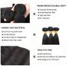 Human Hair Bundles Straight 3 Bundles 150G #1B Natural Black 30"32"34" view 3