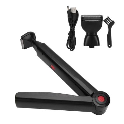 2 in 1 Back Shavers for Men Long Handle, Multifunctional Self-Service Electric Hair Shavers with Adjustable Handle 180 Degree for and Body Hair Grooming