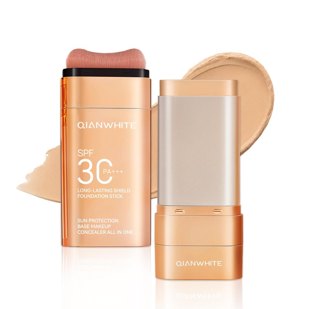 QIANWHITE Face Sunscreen Stick - Korean Tinted Sunscreen for Face with SPF