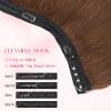 Rich Choices Human Wire Hair Extensions for Women Remy Wire Extension Invisible Wire Hairpiece Clip in One Piece Hairpiece Upgrade Adds Weight 80g 16 Inch #4 Medium Brown view 4