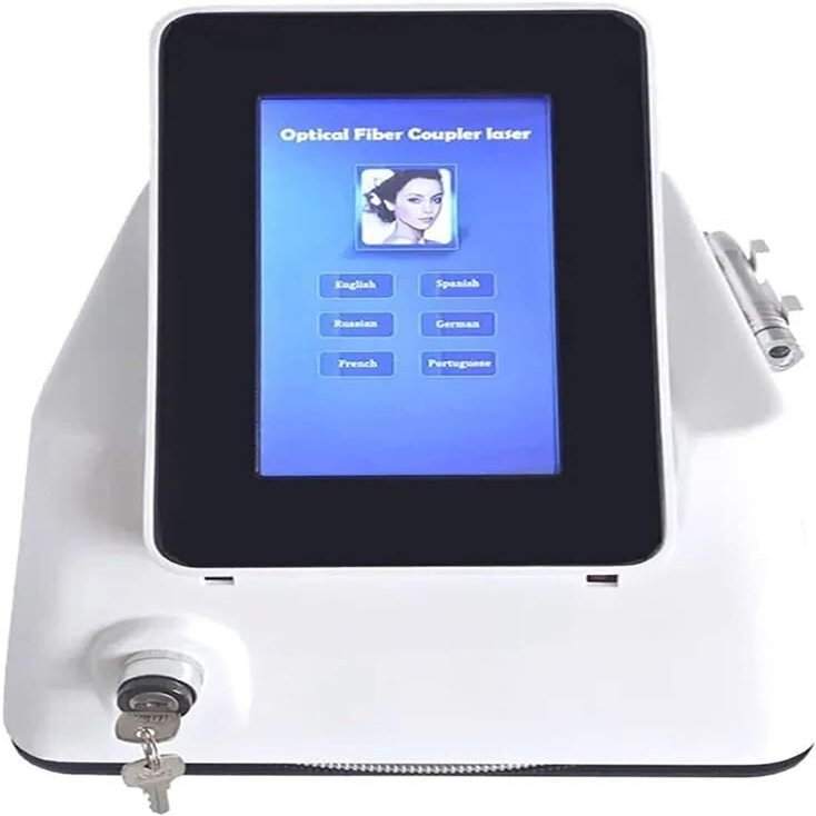 Spider Varicose Vein Removal Device With 980NM Probe And Ice Hammer, 15ms-100ms Pulse Output And 650nm Indicating Light Wavelength