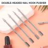 5 Pcs Dual-Sided Cuticle Pusher Set Nail Pusher and Remover Tool view 3