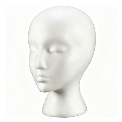 ilkqeppe Foam Mannequin Head, Foam Head for Wigs, Manikin Heads with Stable Base Male & Female for Wigs, Hats, Caps, Glasses Accessories Display & DIY Halloween Decor