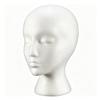 ilkqeppe Foam Mannequin Head, Foam Head for Wigs, Manikin Heads with Stable Base Male & Female for Wigs, Hats, Caps, Glasses Accessories Display & DIY Halloween Decor view 1