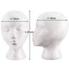 ilkqeppe Foam Mannequin Head, Foam Head for Wigs, Manikin Heads with Stable Base Male & Female for Wigs, Hats, Caps, Glasses Accessories Display & DIY Halloween Decor view 2