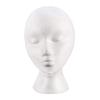 ilkqeppe Foam Mannequin Head, Foam Head for Wigs, Manikin Heads with Stable Base Male & Female for Wigs, Hats, Caps, Glasses Accessories Display & DIY Halloween Decor view 3
