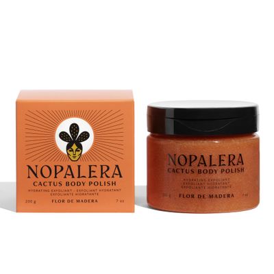 Nopalera Cactus Body Scrub and Exfoliator, Flor de Madera, 7 oz