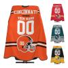 Custom Barber Cape for Men with Football Personalized Hair Cutting Capes for Adults Customized Cincinnati Haircut Cape for Home Salon Barbershop 55 x 66 Inches view 1