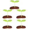 CIMAXIC 5pcs Cute Grass Claw Clips, Yarn Bean Sprout Shape Hairpins - Versatile and Gentle on Hair for Everyday Use and Special Occasions view 1