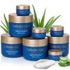 InfiniteAloe Complete Skin Care, Aloe Vera Powered Face and Body Cream for All Skin Types, Midnight Scent (4 Large Jar 8 oz & 4 Travel Jar 0.5 oz) view 1