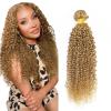 AiPliantfis 30 Inch #27 Blonde Water Wave Bundles Human Hair 1 Bundle 100 Gram Per Bundle Unprocessed Brazilian Virgin Remy Hair Honey Blonde Color Water Wave Bundle Human Hair Weave Extenions view 1
