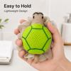 Cute Turtle Bath Pouf, PE Mesh Shower Loofah Sponge with Hanging Loop, Soft Lather Body Scrubber for Bath, Shower, Bathroom Use, 1 Pack (Little Frog) view 2