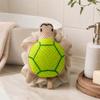 Cute Turtle Bath Pouf, PE Mesh Shower Loofah Sponge with Hanging Loop, Soft Lather Body Scrubber for Bath, Shower, Bathroom Use, 1 Pack (Little Frog) view 4