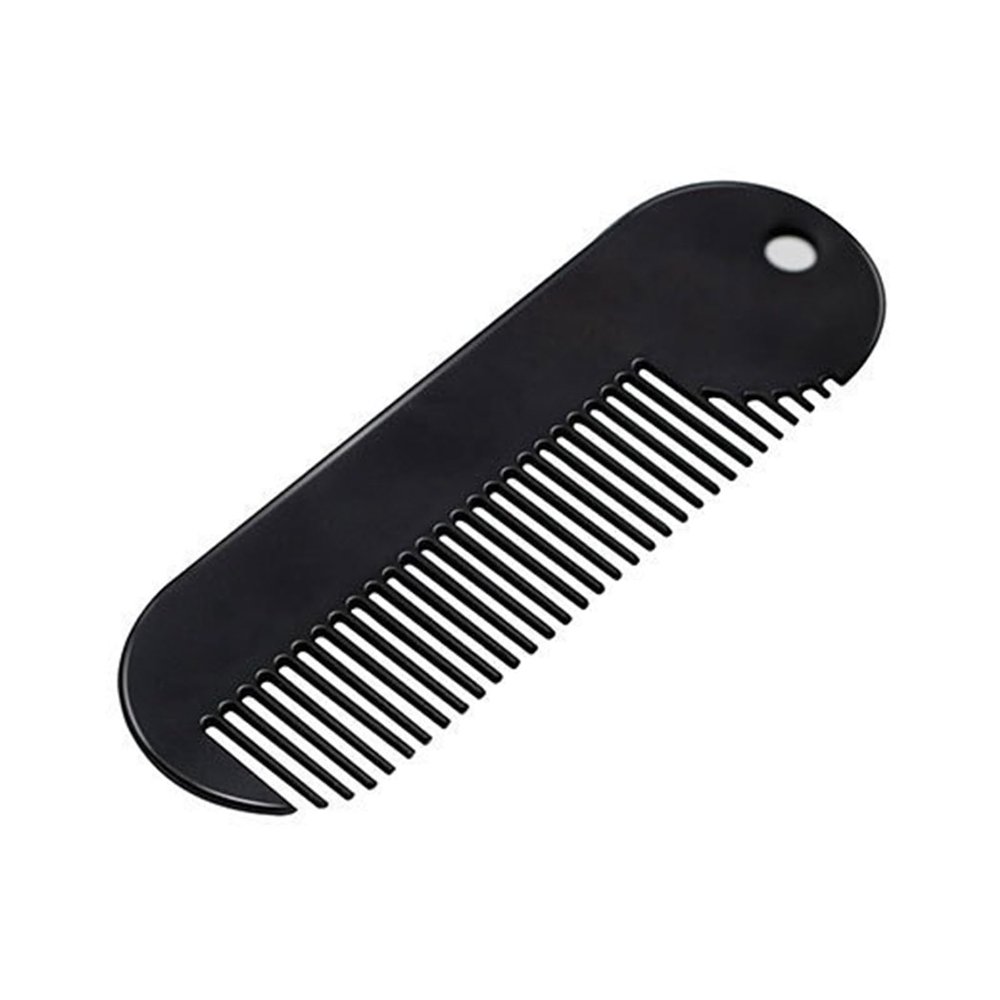 Beard and Mustache Comb, Fine Toothed Travel Grooming Brush for Gentle Detangling, Compact Portable Hair Tool for Men on the Go