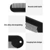 Beard and Mustache Comb, Fine Toothed Travel Grooming Brush for Gentle Detangling, Compact Portable Hair Tool for Men on the Go view 3
