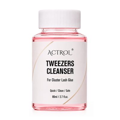 ACTROL Lash Tweezer Cleanser 80ml - Eyelash Glue Remover for Salon Tools