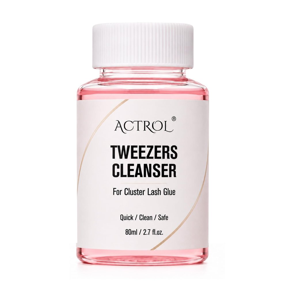 ACTROL Lash Tweezer Cleanser 80ml - Eyelash Glue Remover for Salon Tools