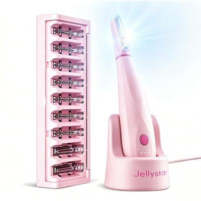 Dermaplane Razor for Women Face, Sonic Dermaplaning Tool for Smooth Skin- with LED Light & 3 Speeds, Rechargeable, 8 Refill Blades & 2 Exfoliating Heads-Removing Peach Fuzz, Facial Hair and Dead Skin