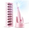 Dermaplane Razor for Women Face, Sonic Dermaplaning Tool for Smooth Skin- with LED Light & 3 Speeds, Rechargeable, 8 Refill Blades & 2 Exfoliating Heads-Removing Peach Fuzz, Facial Hair and Dead Skin view 1