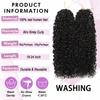 Human Crochet Hair for Black Women 20 Inch 120g Afro Kinky Curly Crochet Human Hair Soft Lightweight Knotless Pre-Separated Invisible Miracle Knots Feather Crochet Human Hair Extensions Natural Black view 3