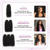 Human Crochet Hair for Black Women 20 Inch 120g Afro Kinky Curly Crochet Human Hair Soft Lightweight Knotless Pre-Separated Invisible Miracle Knots Feather Crochet Human Hair Extensions Natural Black view 4
