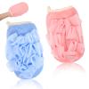 2PCS Exfoliating Mitt for Body, Dual-Sided Loofah Gloves Exfoliating Body Scrubber, Shower Loofah Sponge for Dead Skin Remover Travel Skin Care and Cleansing view 1