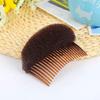 2Pcs Brown Women Soft Sponge Foam Hair, Clip Hair Comb Braid Tool Styling Accessories, Base Inserts Bump Up Hair Pads Styling Stick Bun Maker Braid Tool Barrettes, Bun and Crown Shapers view 3